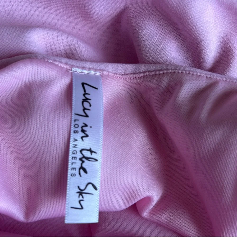 Pink Ruffle Mini Dress - Picture 4 of 4